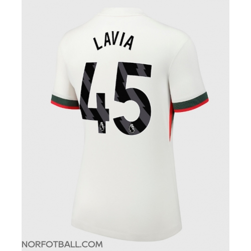 Billige Fotballdrakt Chelsea Romeo Lavia #45 Replika Bortedrakt Dame 2025-26 Kortermet Billige Fotballdrakt Chelsea Romeo Lavia #45 Replika Bortedrakt Dame 2025-26 Kortermet